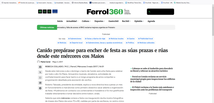 Canido prepárase para encher de festa as súas prazas e rúas desde este mércores cos Maios