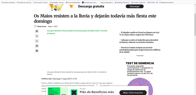 Os Maios resisten a la lluvia y dejarán todavía más fiesta este domingo