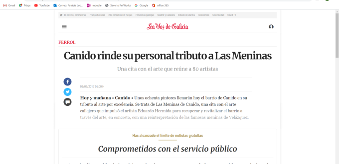 Canido rinde su personal tributo a Las Meninas