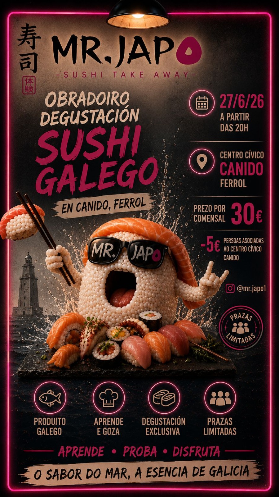Evento o 27/6/26: MR JAPO